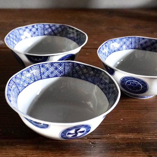 八角形 花柄 ボウル 八角形 花柄 ボウル 八角形 花柄デザイン ボウル 陶磁器