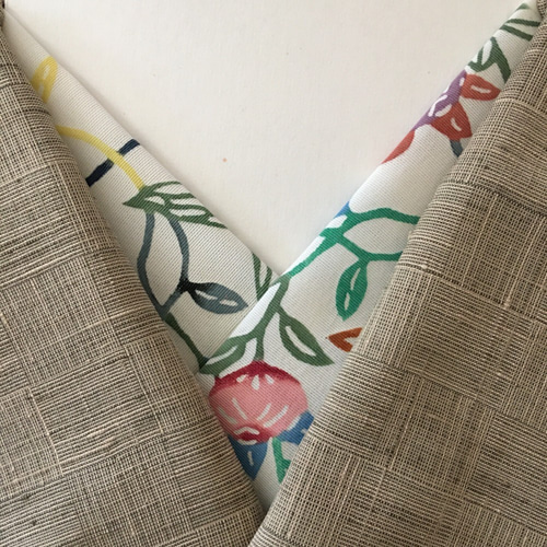 五月までのカジュアルな着物に＊ちょっと大人な紅型染め半衿＊Tokyo