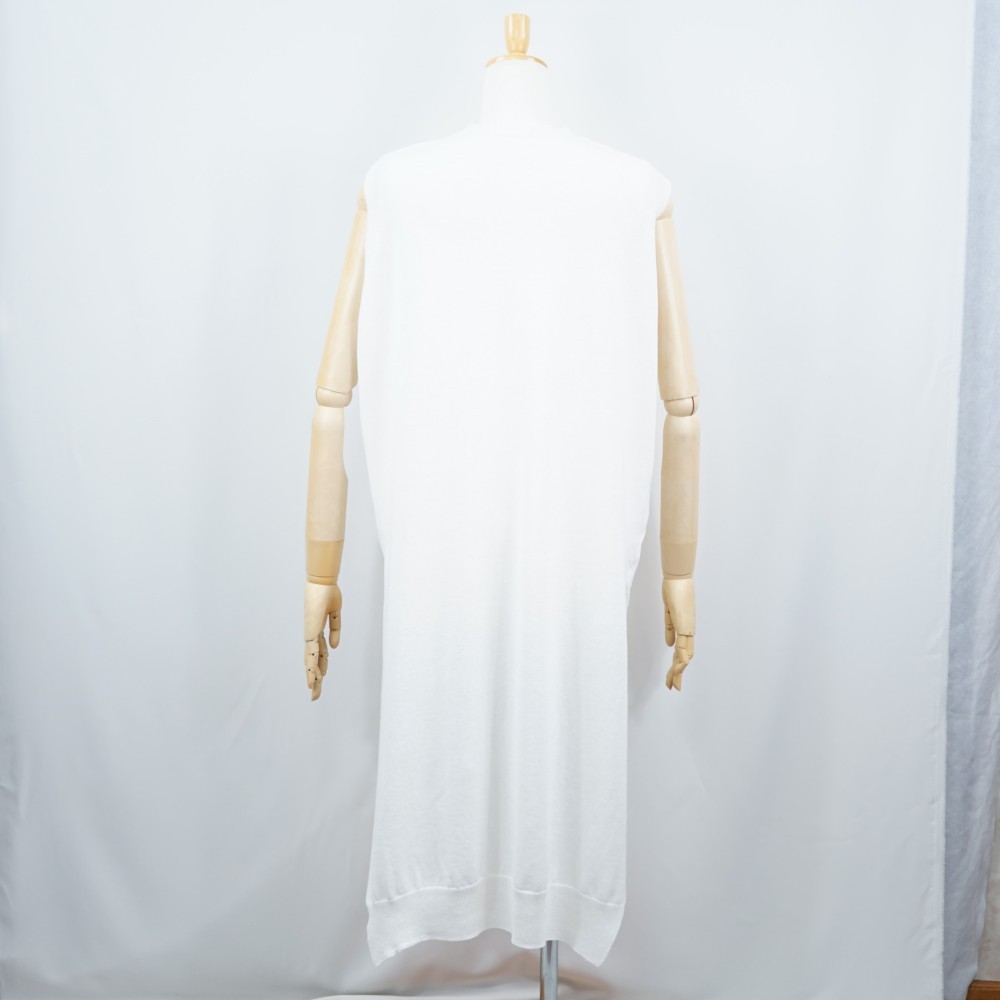 【i.e.わ】【日本製】新作 コットン/リネン ハイゲージノースリーブワンピース 洗いソフト加工 オールシーズン