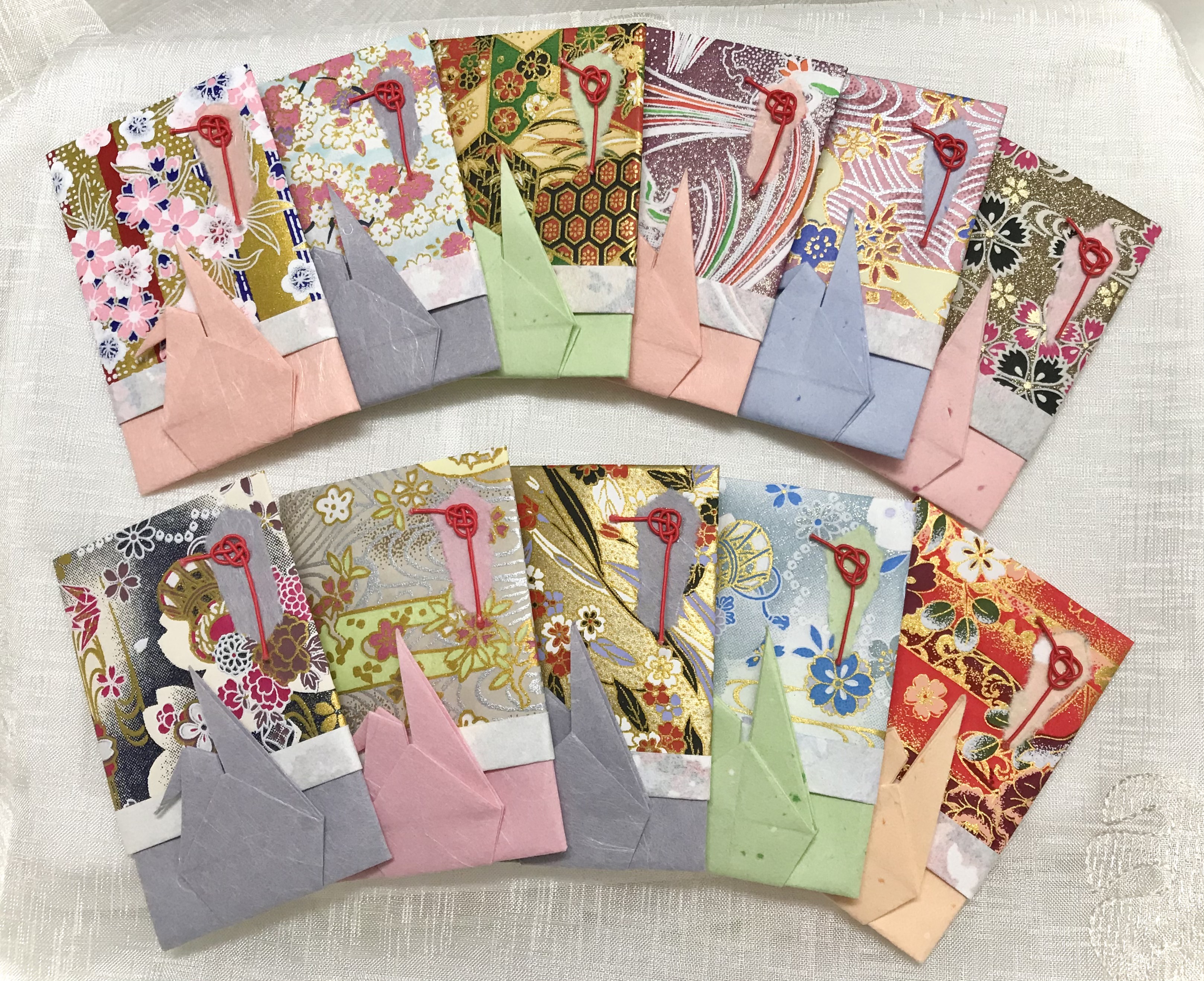 美品 大正時代紙袋付◇手摺木版画 長楽苑 鱸竹園作『崇福禅寺』民芸 4