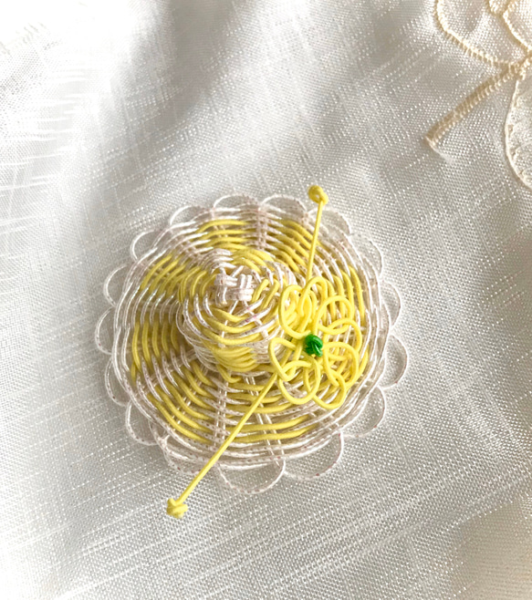 水引の麦わら帽子＊檸檬 コサージュ temps heureux 通販 9377981