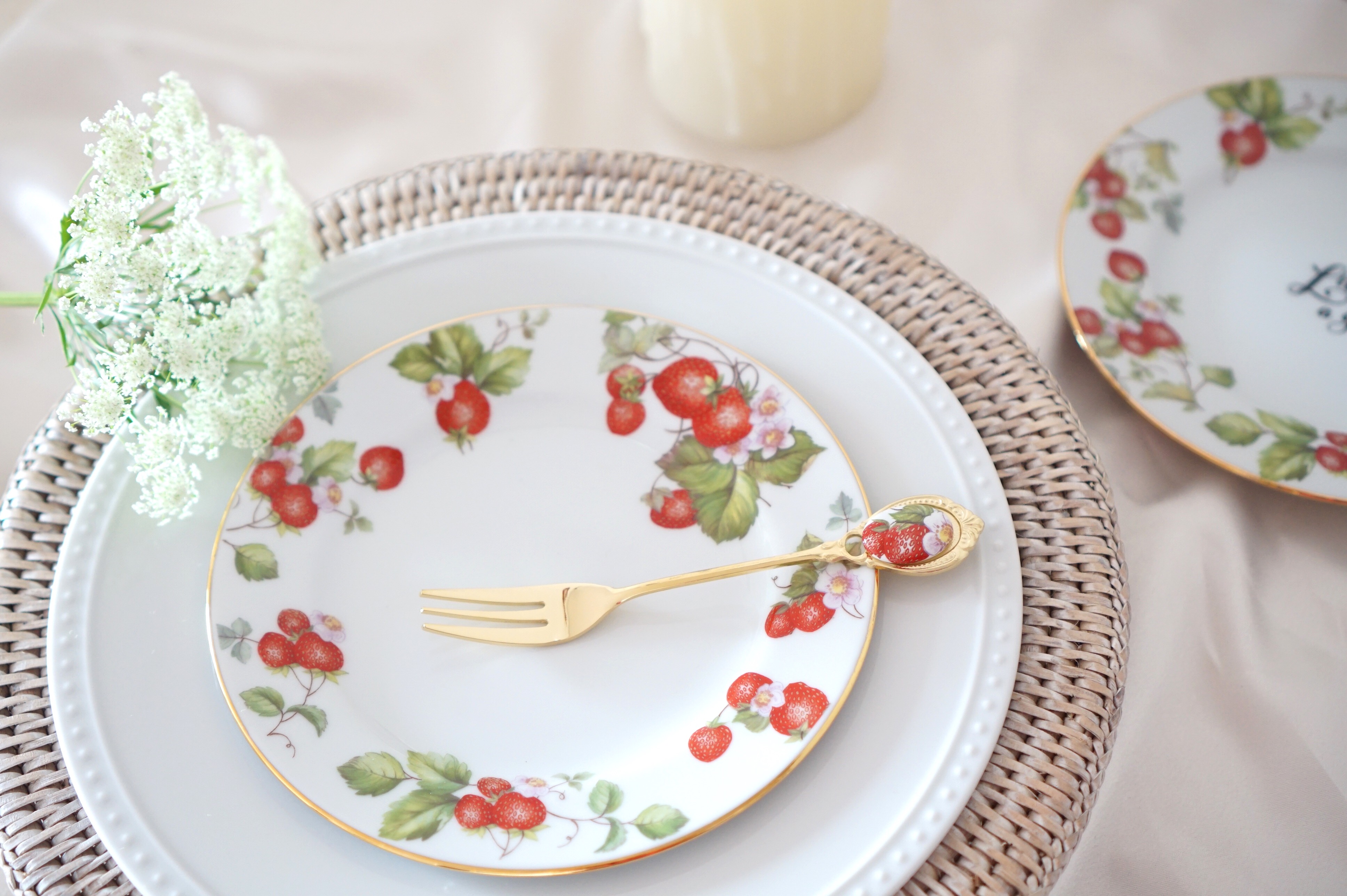 皿 ストロベリー柄 6枚セット