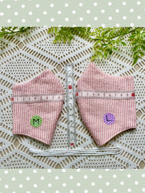 再再販⭐︎夏マスク　接触冷感　レースマスク　刺繍大人用　立体　サークル　アイボリー⭐︎ 6枚目の画像