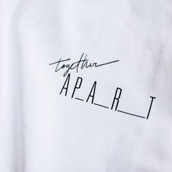 イラストTシャツ【together-apart】(フリーサイズ)　〜Creema限定〜 2枚目の画像