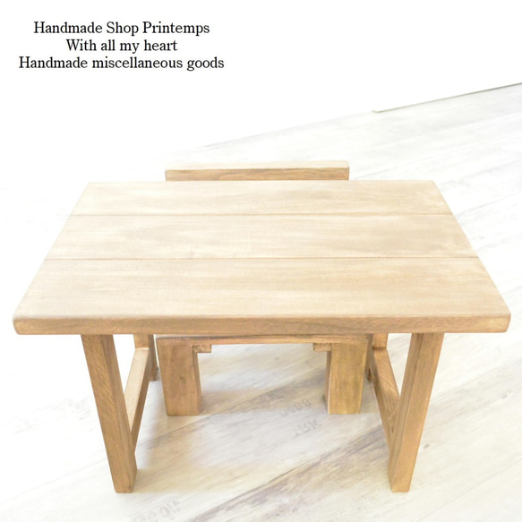 木の机。 ローテーブル 子供机 ミニ机 木工 アンティーク 9枚目の画像
