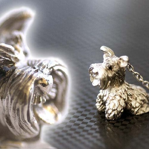 犬 いぬ シュナウザー ミニチュアシュナウザー キーホルダー