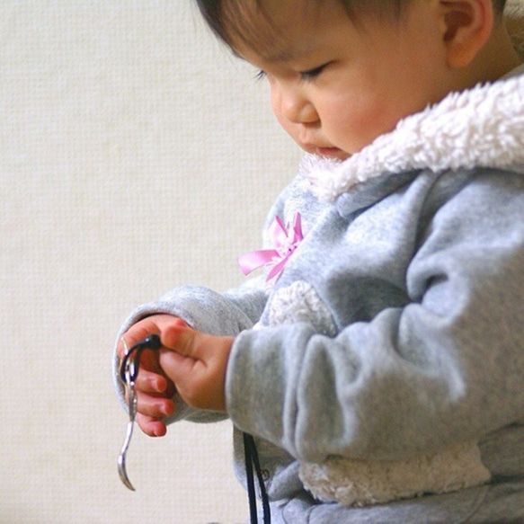 可個性化的銀湯匙吊墜☆用作吊墜後最適合作為嬰兒禮物 [國內免運費] [嬰兒禮物] 第10張的照片