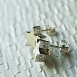 立體星星耳環【國內包郵】同樣註冊為家鄉納稅禮物的立體星星耳環。 第1張的照片