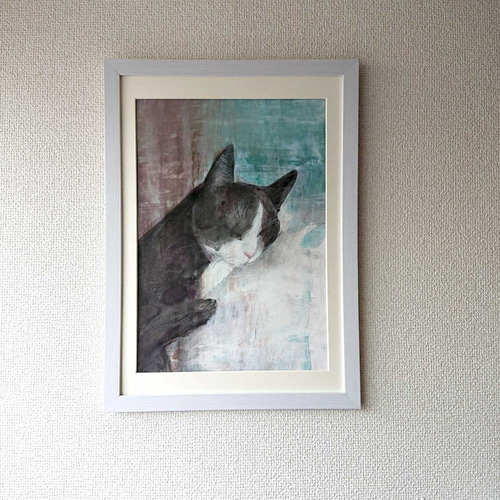 絵のある暮らし 猫-vol.5 絵画 kazkiwi 通販｜Creema(クリーマ