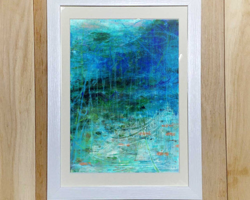 絵画　額付 (白)　油絵　F4-040314　可愛い子供たち　 雨あがり 絵画 額付 (白) 油絵 F4-040314 可愛い子供たち 雨あがり - メルカリ