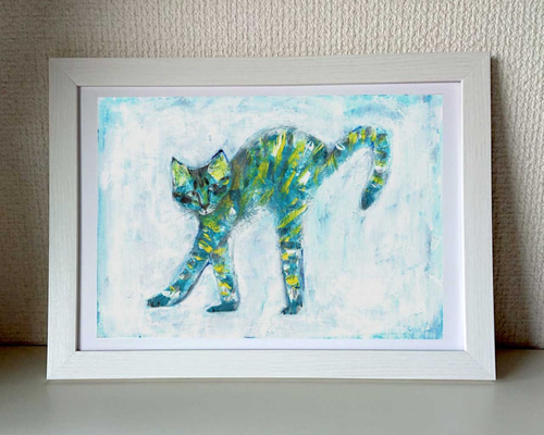 絵画 猫【Kuku】 0_0be3c43155e0b93c838e17fa4a46