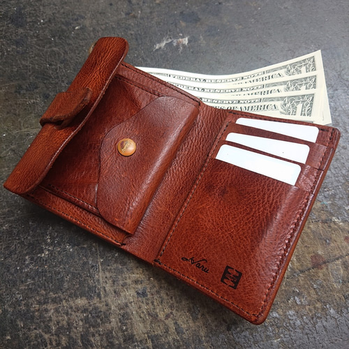 【新品・未使用品】池之端銀革店/HARU/ミドルウォレット/ヴィンテージ/革財布 HARU,haru,ハル,イタリアンレザー、群馬,池之端吟革店,通販