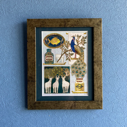 ヘレケ　シルクタペストリー 額装 2025年最新】Yahoo!オークション -シルク絨毯 タペストリーの中古品