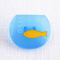 フランス製　金魚鉢のボタン 18mm 【M】2個 3枚目の画像