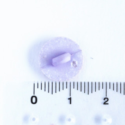 12mm プロバンス陶器のようなボタン　3個  パープルグレー　フランス製 4枚目の画像