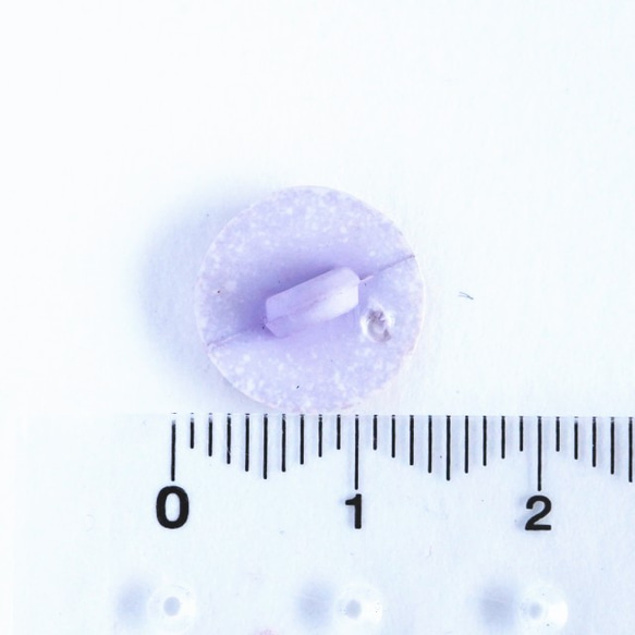 12mm プロバンス陶器のようなボタン　3個  パープルグレー　フランス製 4枚目の画像