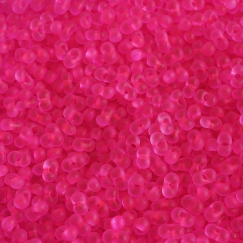 10g】 ネオンピンク ファルファーレビーズ チェコガラス ビーズ