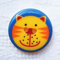 トラ猫のボタン25mm(1個)　入園グッズにも♪ 1枚目の画像