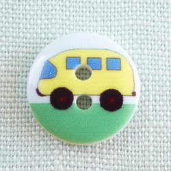 (3個) 15mm バスのボタン フランス製 　＊車、乗り物、入園 3枚目の画像