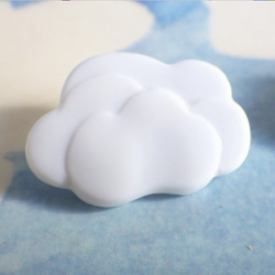 雲のボタン22mm（3個）　入園グッズにも♪ 2枚目の画像