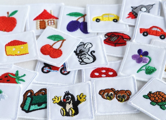 (2枚) 3cm ハンガリー製ワッペン【すみれ】タグ、入園グッズに♪　*スミレ 6枚目の画像