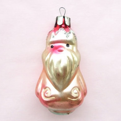 ロシア ヴィンテージ 吹きガラスのオーナメント サンタクロース 旧ソ連