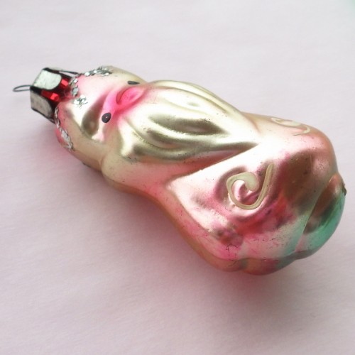 ロシア ヴィンテージ 吹きガラスのオーナメント サンタクロース 旧ソ連