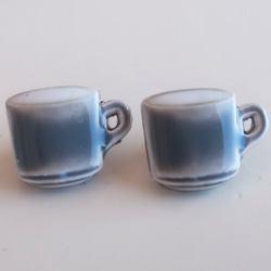 (2個) コーヒーカップのボタン　フランス製 2枚目の画像