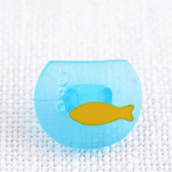(3個) 12mm 金魚鉢のボタン　フランス製　【E】 2枚目の画像