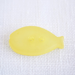 (3個) 黄色いお魚のボタン　フランス製 5枚目の画像