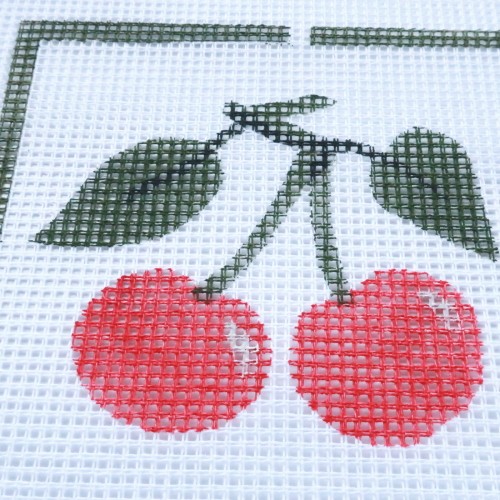 ゴブラン刺繍図案 ハンガリー直輸入 さくらんぼ 編み図