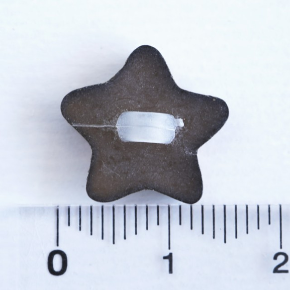 (3個) 15mm 金古美色の星のボタン　フランス製 4枚目の画像