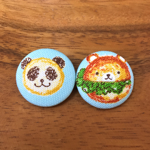 動物 くるみボタン 25㍉ ボタン ゆうこ 通販｜Creema(クリーマ) 10322833