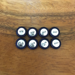 ネイビー くるみボタン 10㍉ 3枚目の画像