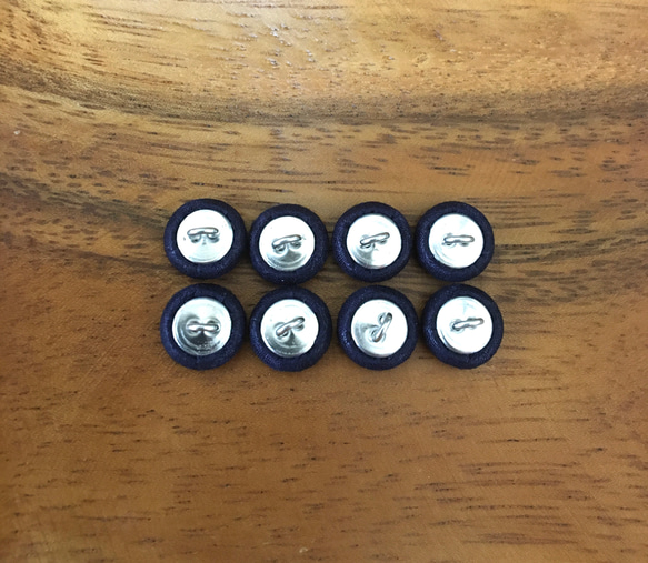 ネイビー くるみボタン 10㍉ 3枚目の画像