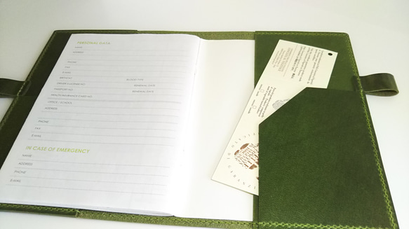 TEMPESTI社　IBIZAで作った手帳カバー lattuga 3枚目の画像
