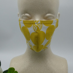 (初出品セール) 立体マスク  大人用(女性用おおきめ)(男性用）ノーズワイヤー入れ付き フィルター入れ付き 布マスク 4枚目の画像