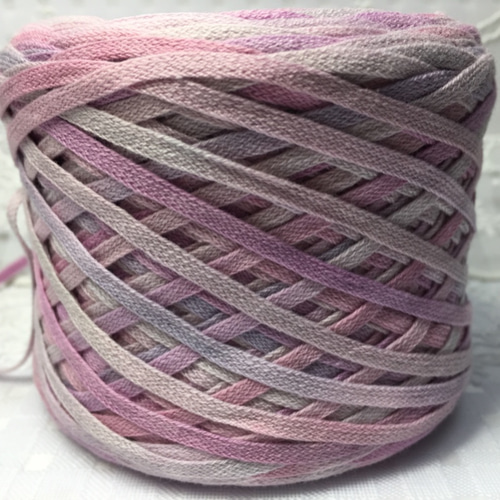 81手染め糸♬100g段染めコットンテープヤーン 毛糸 ♪花hana花♪ 通販  