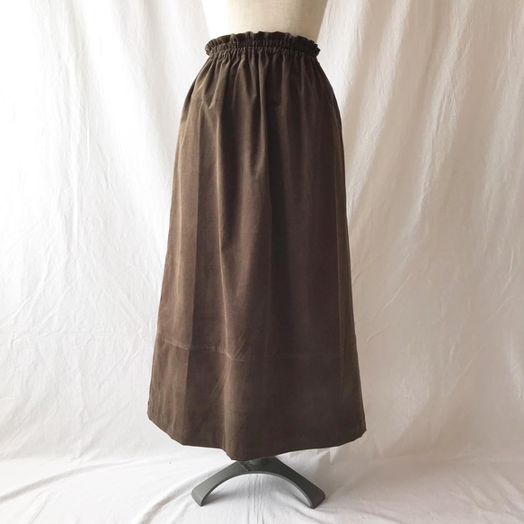 易穿且友好的下擺轉換裙：85厘米長（上衣名稱：卡其棕色） 第3張的照片
