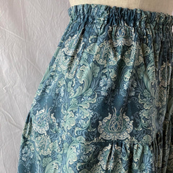 女士分層裙：85cm（花：藍綠色） 第2張的照片