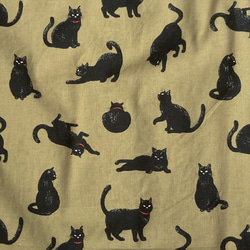 黑貓立領襯衫（長袖：米色） 第4張的照片