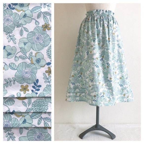 Flare Skirt(Nordic Flowaers) 第1張的照片