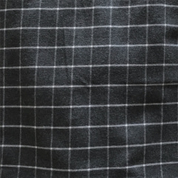 あったかやわらかなコットンフランネルのティアードスカート（ウインドペン：グレー） 3枚目の画像