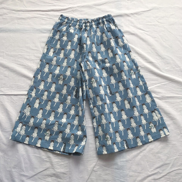 Culotte(Cats border print) 第2張的照片