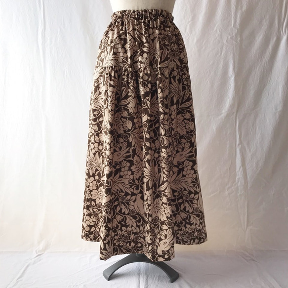 女士分層裙（富有成效的季節：棕色） 第2張的照片