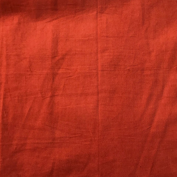 溫暖的基本款燈芯絨分層裙（橙色） 第3張的照片