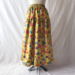 歐式彩色分層裙（蘑菇：黃色） 第2張的照片