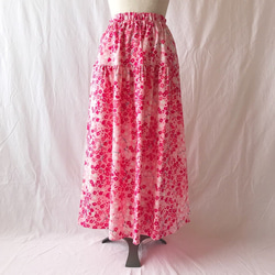 [日本圖案] Umezaka（粉色）的分層裙 第3張的照片