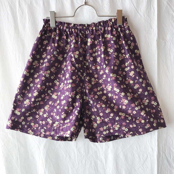 ★免費送貨★可愛的Haggire的短褲：M（Koume：深紫色） 第1張的照片