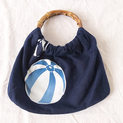 [日式]浴衣面料：裙子和配套袋（紙氣球） 第2張的照片